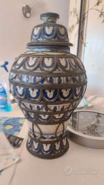 Grande vaso marocchino in ceramica con filigrana