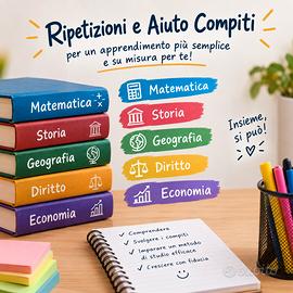 Aiutocompiti/Ripetizioni/Metodo studio a Trento