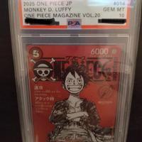 One piece monkey D Luffy ST21-014 SR JP PSA10
