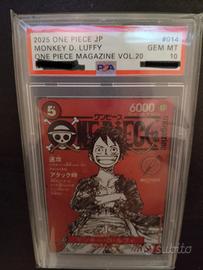 One piece monkey D Luffy ST21-014 SR JP PSA10