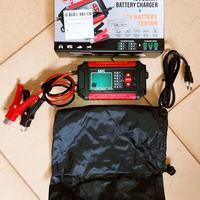Carica + Tester Batteria Smart Auto Moto Litio Agm