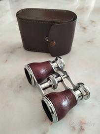 binocolo da teatro anni 50, con custodia