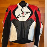 Giacca in pelle moto Alpinestars Jaws tg46