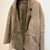 Giacca shearling vera pelle marrone