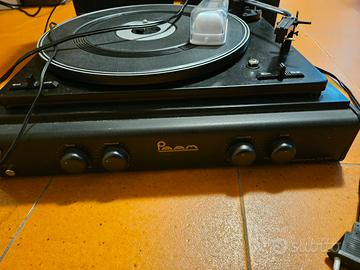 Giradischi vintage Poem con casse - stereo complet