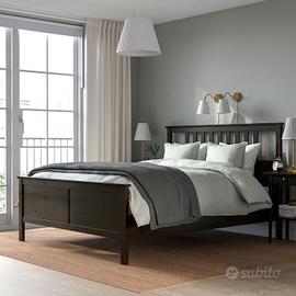 Letto IKEA Hemnes 140x200 colore nero