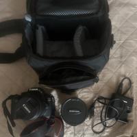 Canon 1200d+custodia+obiettivo fisheye