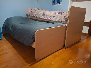 Letto triplo cameretta scorrevoli sovrapponibili