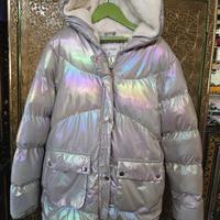 piumino cappotto argento bambina 12 anni