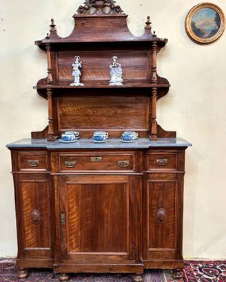 Antica credenza piattaia stile Luigi Filippo