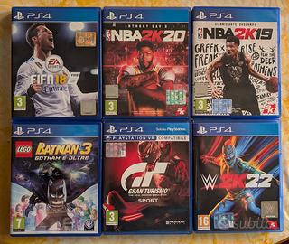 Giochi PS4 - NBA, WWE, FIFA, Lego, Gran Turismo