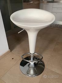 Sgabello moderno bianco – usato, buone condizioni