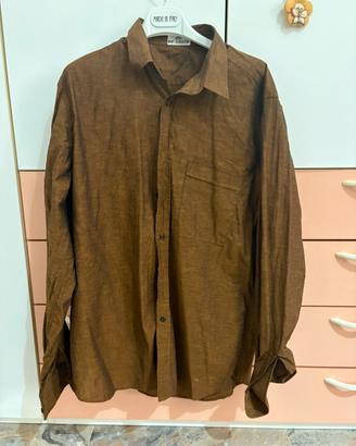 Camicia marrone Greco