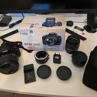 Canon EOS 350d Sigma 50mm 1.4, 18-55 e accessori 