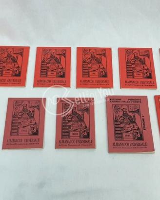 Almanacchi universali lotto 13 volumi anni 80-90