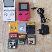 lotto Gameboy Game Boy SP Color e giochi Pokémon 