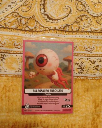 carta brainrot 96 bulbosauro arrossato