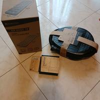 Materasso gonfiabile, cuscino e pompa