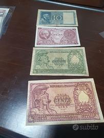 Lotto banconote  4 banconote