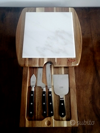 TAGLIERE PER FORMAGGI ALEXANDER IN LEGNO PREGIATO 