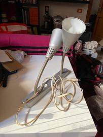 Lampada faretto doppio da parete Ikea Kvart grigio