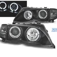 FARI BMW E46 01-05 OCCHI ANGEL FONDO NERO