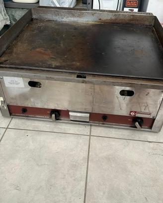 Fry top a gas