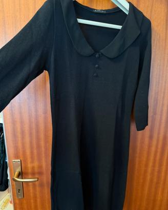 Abito nero Sisley in cotone – taglia 40 🖤