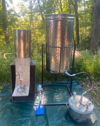 Distillatore inox 200 lt.