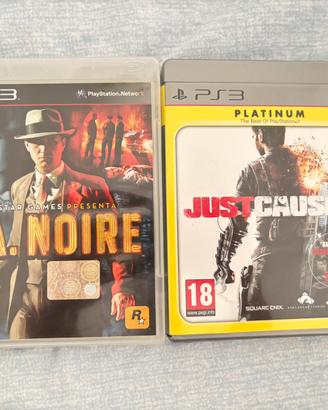 LA Noire PS3/Just Cause 2 Platinum Ps3