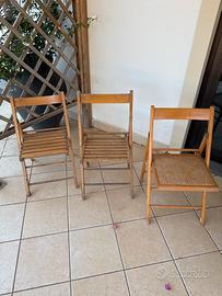Sedie in legno