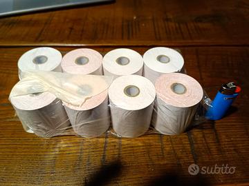 8 rotoli per scontrini 