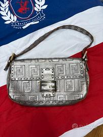 Fendi Baguette Zucca Embossed