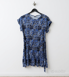 Abito donna Fred Mello taglia M floreale blu