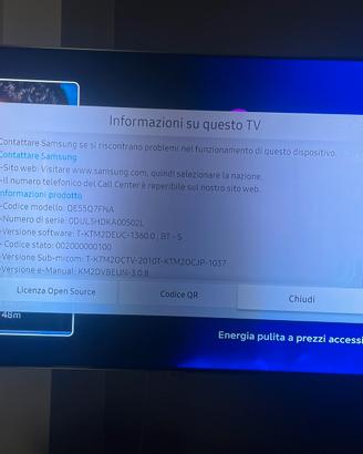 TV Samsung 55” QLED Mod. QE55Q7FNA