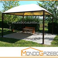 Copertura fissa gazebo Sun Pluvio acciaio 5X4