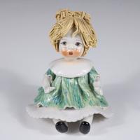 Bambolina artistica ceramica di Lino Zampiva '70