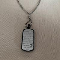 piastrina e catena S.Steel