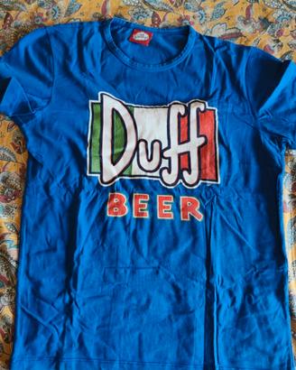 T-shirt unisex The Simpsons Duff Beer blu