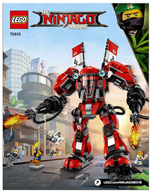 Istruzioni LEGO NINJAGO® MOVIE™ Mech Fuoco 70615