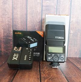 Flash Godox TT350o + trigger Godox X2T per Olympus