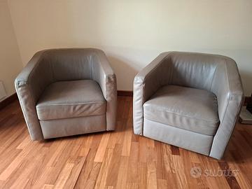 Poltroncine in pelle Poltrone&Sofa