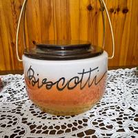 Biscottiera in ceramica