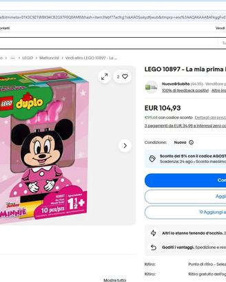 LEGO DUPLO 10897 - La mia prima Minnie