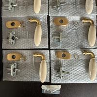 Maniglie Mandelli - oro satinato e ceramica