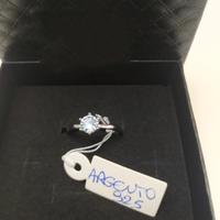 ❤️ANELLO ARGENTO CON DIAMANTE TAGLIO BRILLANTE 