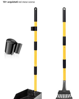 Paletta per cani con sacchi e manico lungo