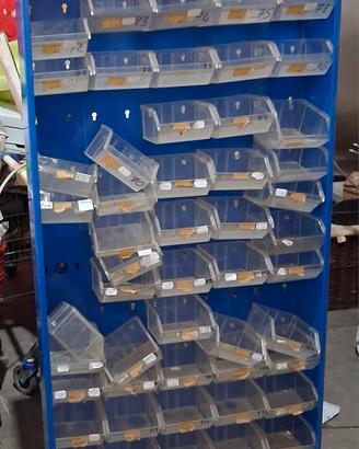 Scaffale porta minuterie con 75 cassetti