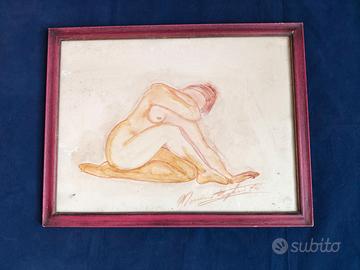 Disegno nudo femminile 1976 –tecnica mista 53x40cm