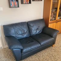 Coppia di divani in pelle